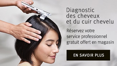 Découvrez notre diagnostic des cheveux et du cuir chevelu, un service professionnel gratuit offert en magasin