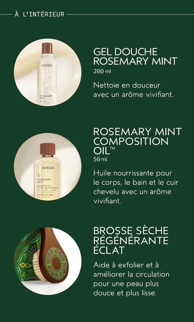 Gift of Clarity Ensemble de 3 articles bain et corps Rosemary Mint