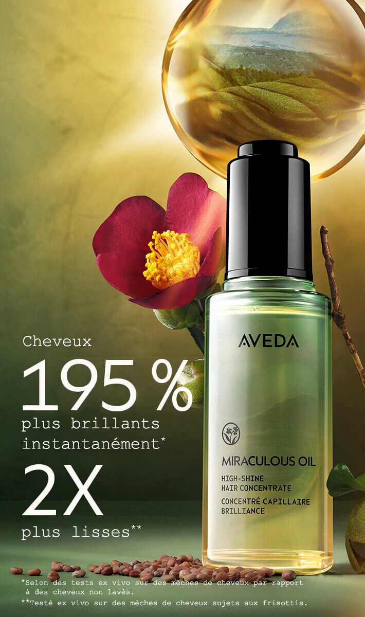 concentré haute brillance pour les cheveux à l’huile miraculeuse