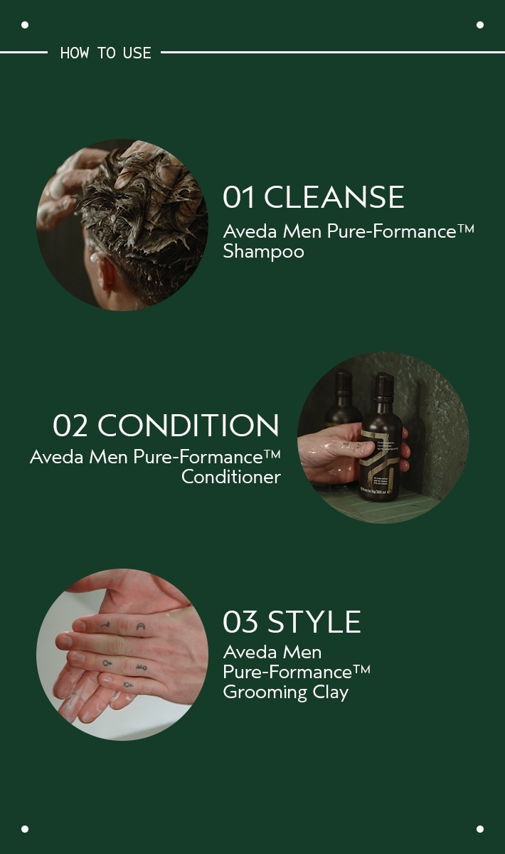 argile cheveux homme pure-formance<span class="trade">™</span> aveda men