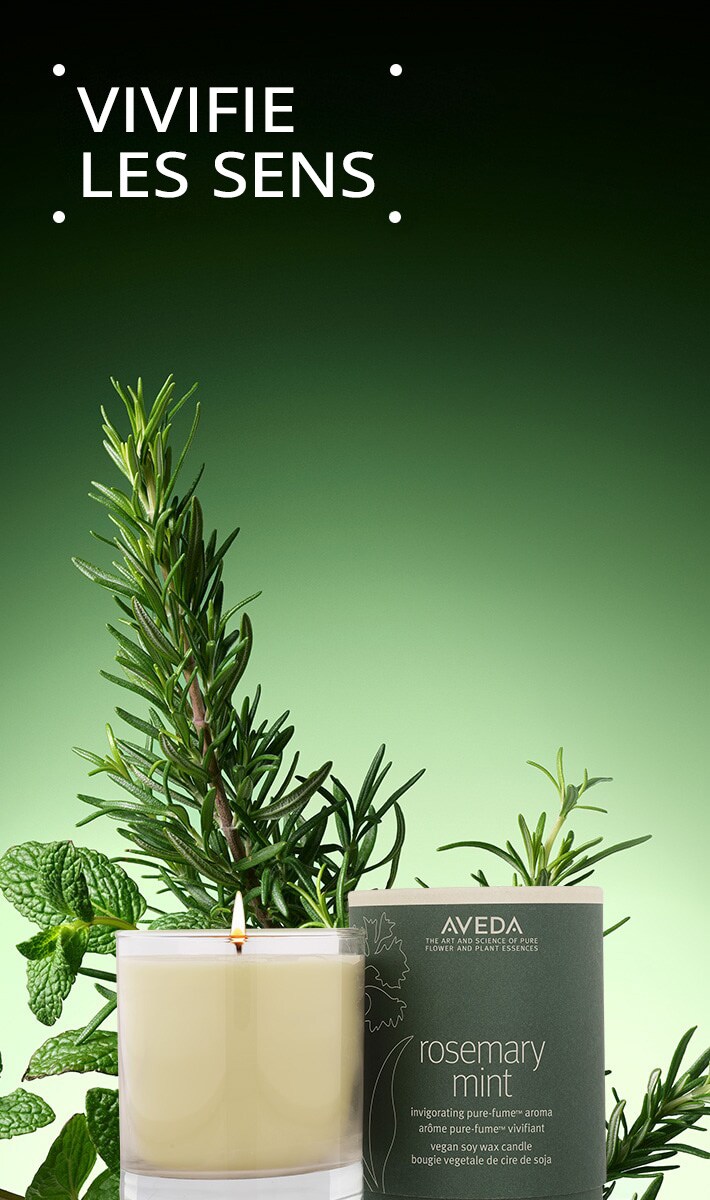 Bougie en cire de soja végétalienne rosemary mint