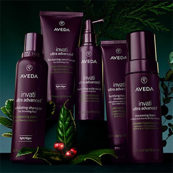 Magasinez la collection de coiffants et soins des cheveux invati ultra advanced d’Aveda pour épaissir et donner du volume