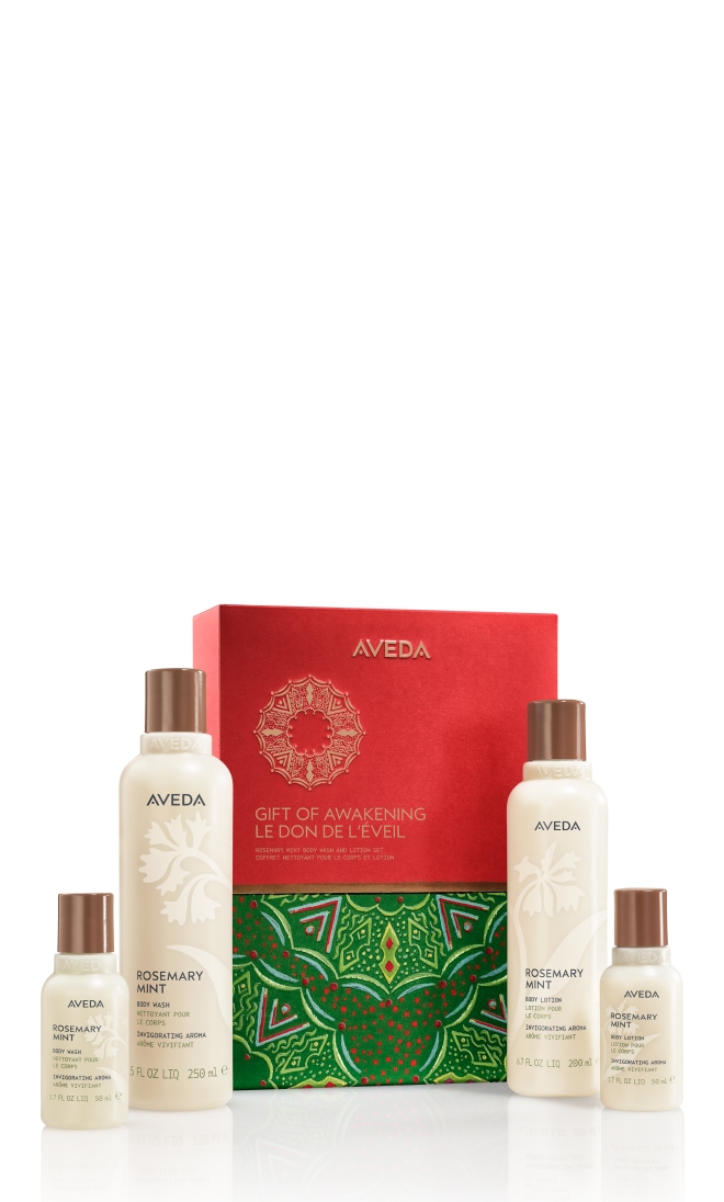 Gift of Awakening Ensemble de 4 articles pour le corps Rosemary Mint