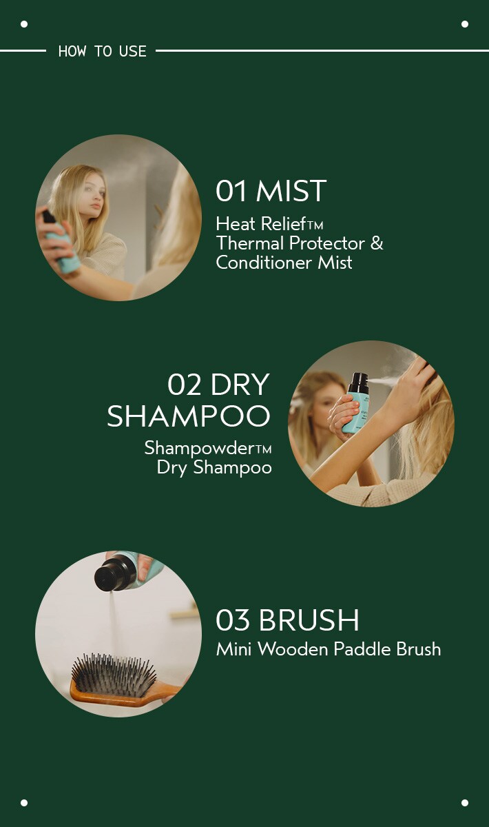 protecteur thermique et brume traitante heat relief<span class="trade">™</span>