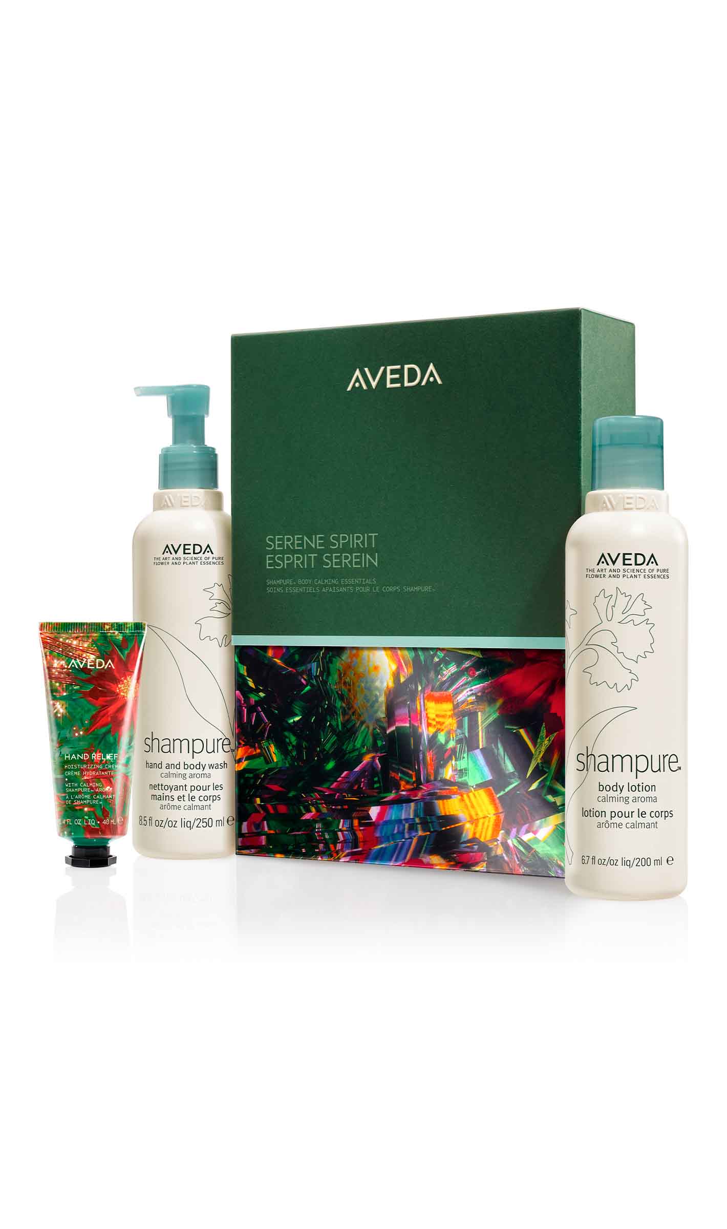 ensemble-cadeau essentiels apaisants pour le corps serene spirit shampure™