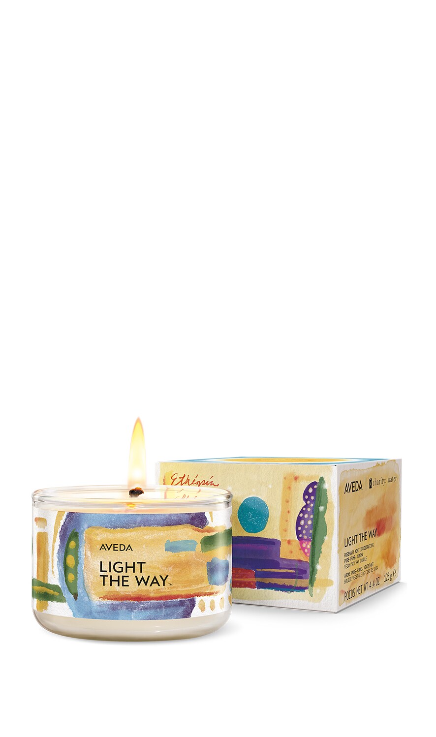 Chandelle de cire de soja végane Light The Way™ en édition limitée, à l'arôme Romarin et menthe, 4,4 oz/125 g